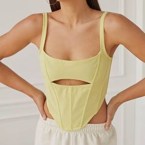 Urban Outfitters Out From Under Spitfire Mesh Cutout Corset